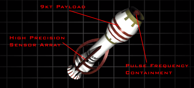 The Disruptor Missile schematic in a CB Animation.